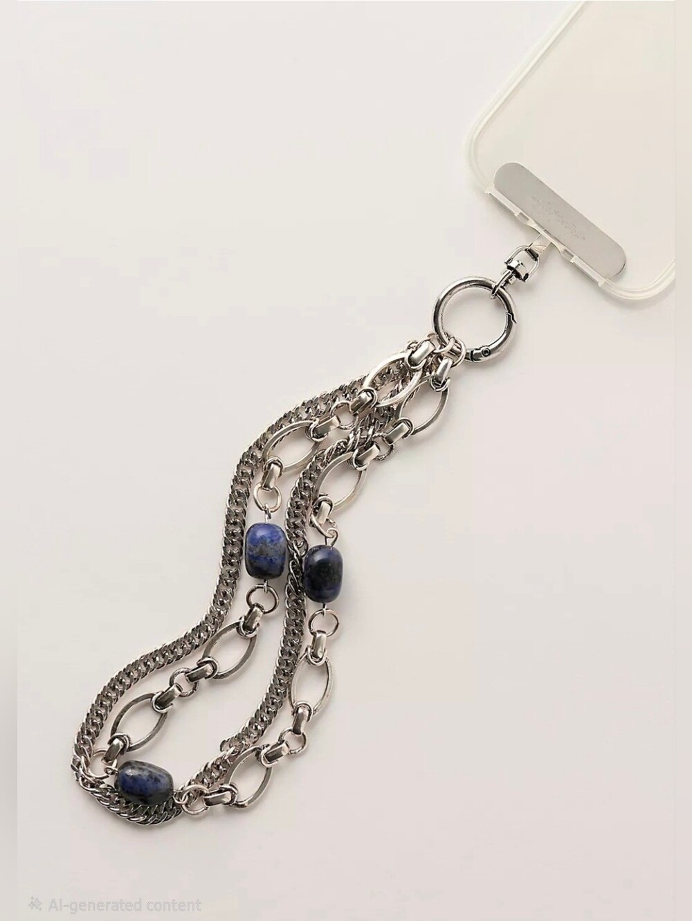 Layered Chain Phone Wristlet - Picture 3 of 7